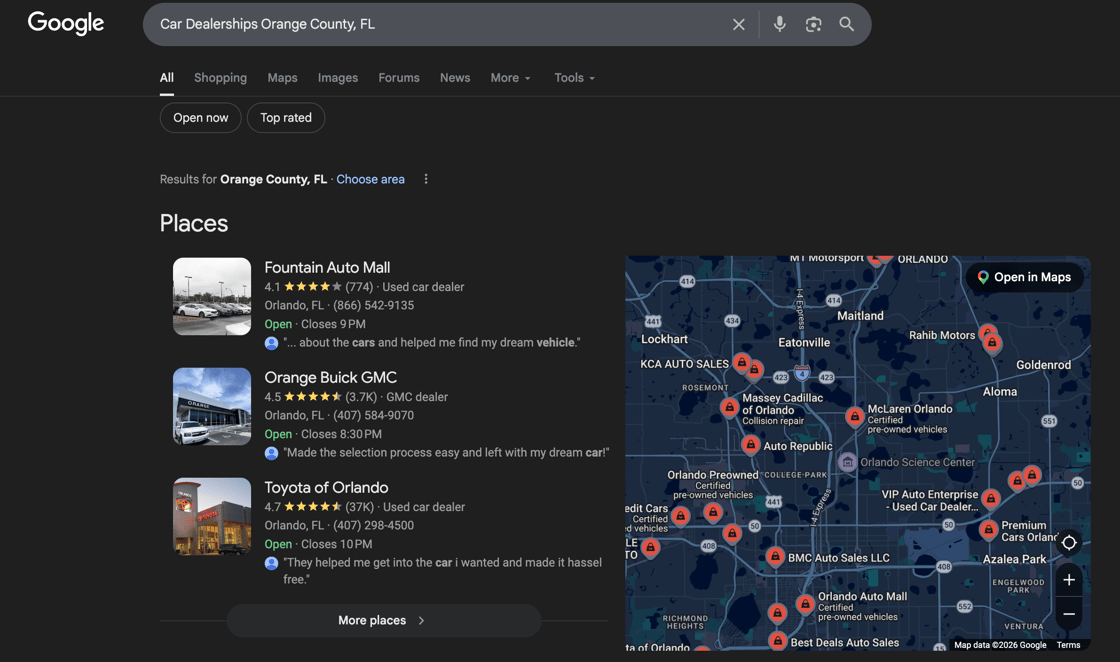 Car Dealerships Orange County