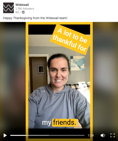 WW Thanksgiving Social Post Screenshot