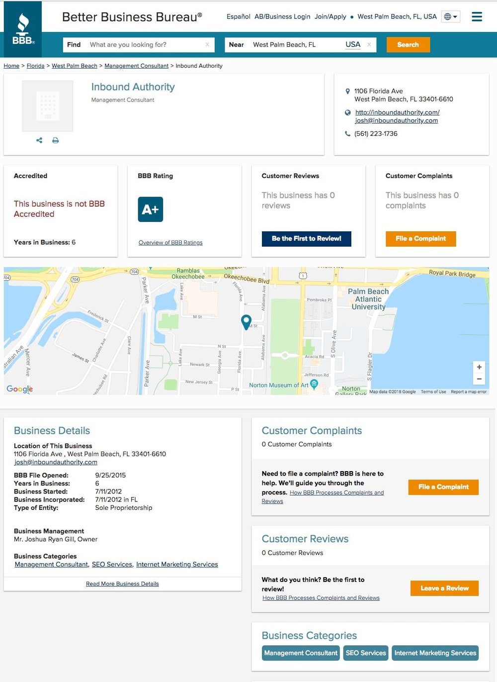 website customer reviews Better Business Bureau (BBB)