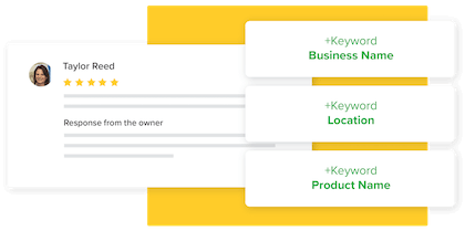Review Responses Include Product and Service Keywords